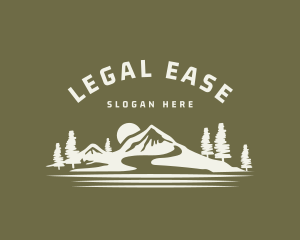 Rugged Mountain Landscape Logo