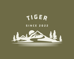 Traveler - Rugged Mountain Landscape logo design