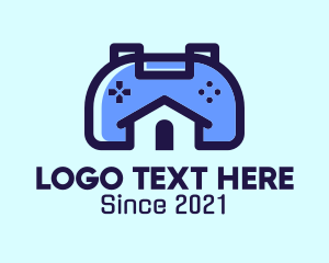 Joystick - Gaming House Controller logo design