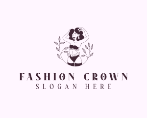 Woman Fashion Lingerie logo design