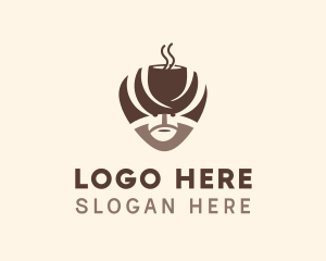 Hot Coffee - Coffee Cup Turban logo design