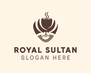 Sultan - Coffee Cup Turban logo design