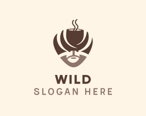 Cappuccino - Coffee Cup Turban logo design