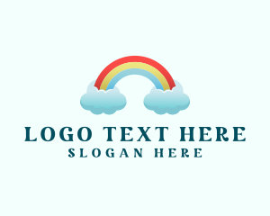 Toddler - Pride Rainbow Cloud logo design