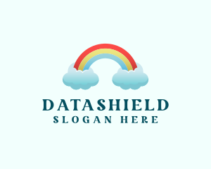 Pride Rainbow Cloud Logo