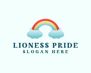 Pride Rainbow Cloud logo design