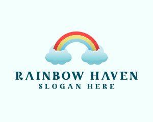 Pride Rainbow Cloud logo design