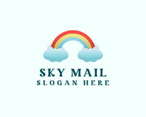 Pride Rainbow Cloud logo design