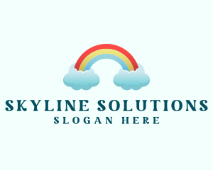 Pride Rainbow Cloud logo design