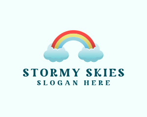 Pride Rainbow Cloud logo design