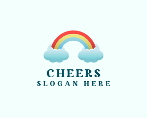 Pride Rainbow Cloud logo design