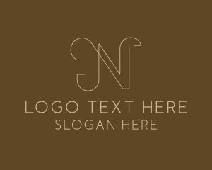 Elegant Business Letter N Logo