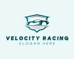 Racing Car Vehicle logo design