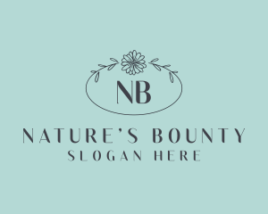 Natural Flower Boutique logo design