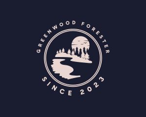 Moon River Forest logo design