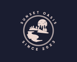 Moon River Forest logo design