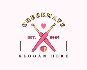 Crafting Crochet Hook logo design