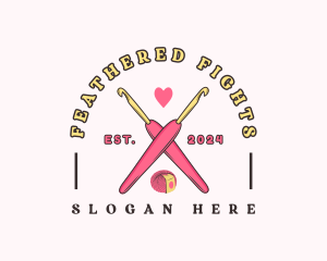 Crafting Crochet Hook logo design