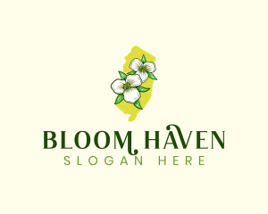 New Jersey Flower Botanical logo design