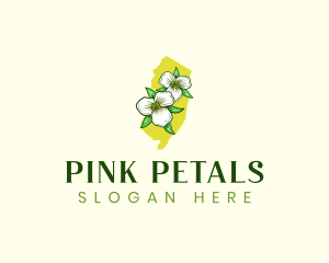 New Jersey Flower Botanical logo design