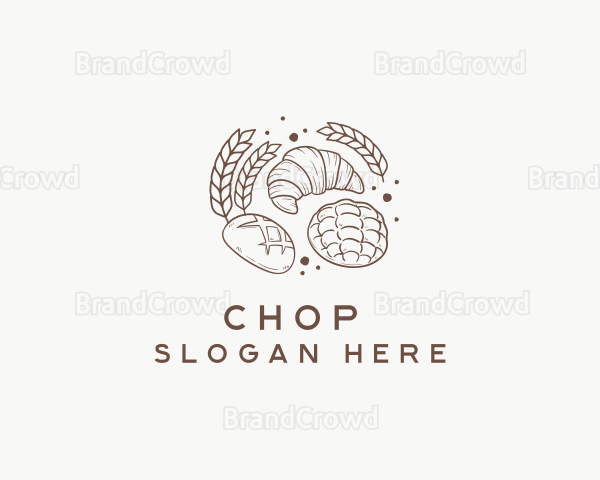 Wheat Bread Pastry Logo