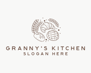 Wheat Bread Pastry logo design