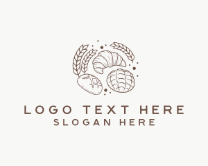 Wheat Bread Pastry Logo