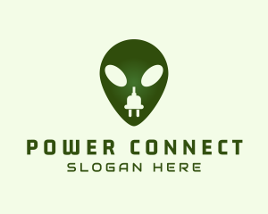 Plug - Electric Alien Plug logo design