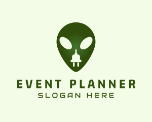 Electric Alien Plug logo design