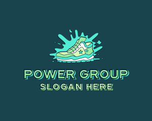 Splash - Sneakers Shoes Footwear logo design