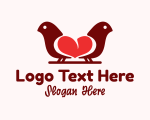 Symmetrical - Love Bird Sanctuary logo design