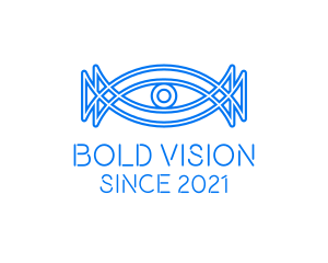 Minimalist Surveillance Eye  logo design