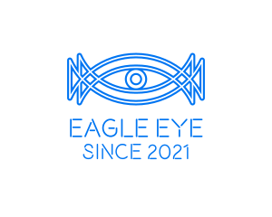 Minimalist Surveillance Eye  logo design