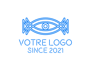 Minimalist Surveillance Eye  logo design