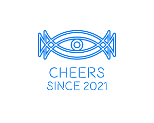 Minimalist Surveillance Eye  logo design
