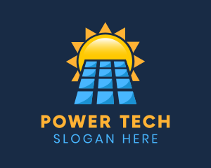 Solar Panel Sunlight  Logo