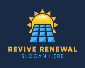 Solar Panel Sunlight  logo design