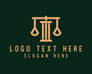 Column - Professional Law Scale logo design