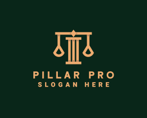 Professional Law Scale logo design