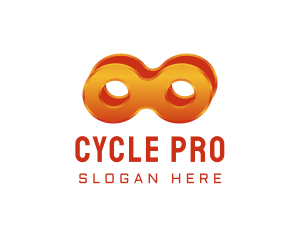 Bike Chain Loop logo design