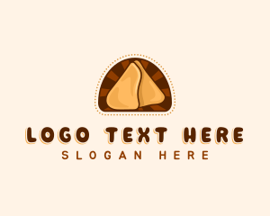 Pastry - Samosa Pastry Snack logo design