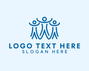 Human - People Community Group logo design