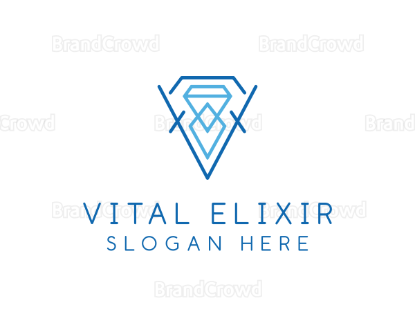 Crystal Diamond Jewelry Logo