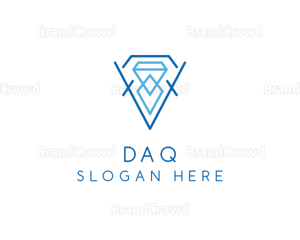 Blue Crystal Diamond Logo