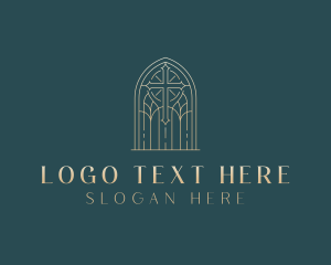 Christian Cross Church logo design