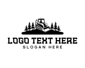 Heavy Machinery - Machinery Contractor Bulldozer logo design