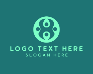 Together - Professional People Letter H logo design