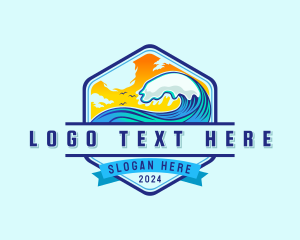 Wave Surf Club logo design