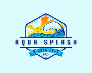 Wave Surf Club logo design