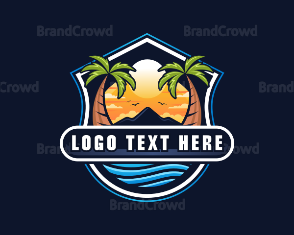 Travel Beach Island Logo